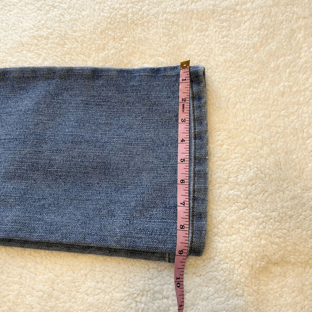Tommy Hilfiger Jeans Womens Size 8 Blue Hipster Boot Bootcut Denim Triple Snap - Picture 13 of 14